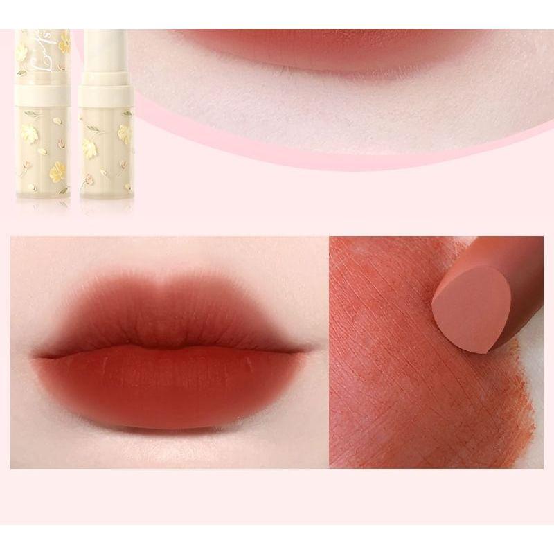 MANSLY - Flower Light Color Soft Matte Lipstick - 4 Colors