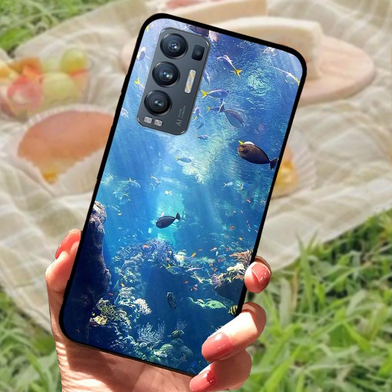 For OPPO Find X3 Neo Case Cover Silicone Soft Marble Black Bumper Funda Coque for Oppo Find X3 Lite Protective Capa FindX3 Neo