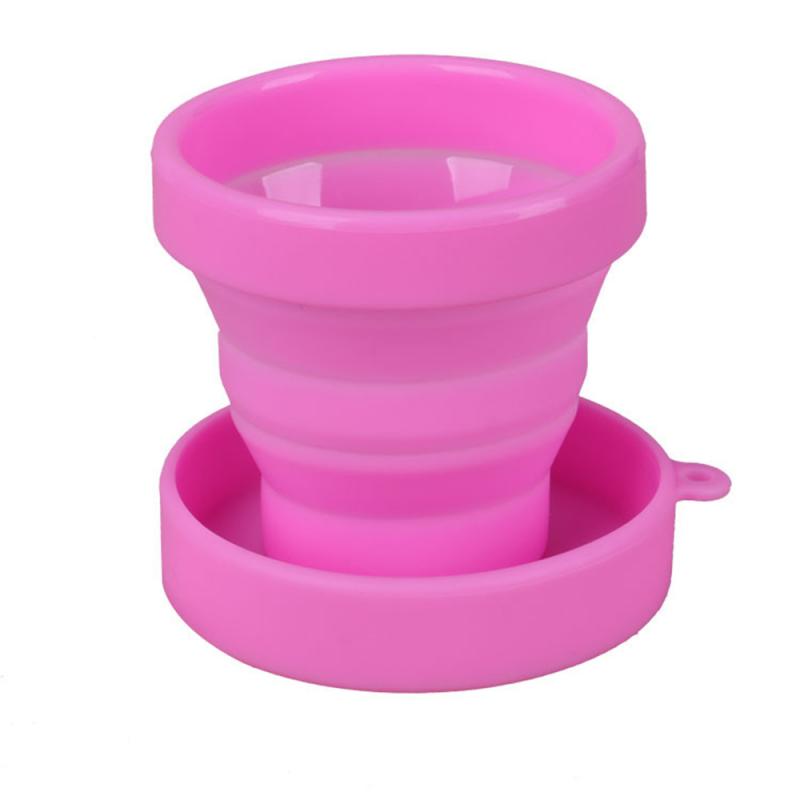 170ML Stainless Steel Silicone Retractable Folding Cups Telescopic Collapsible Coffee Cups Outdoor Activity Sport Water Cup Travel Cup