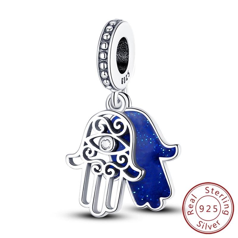 Copper Charms Beads Devil'S Eye Cross Angel Charms Fit Original Charms Bracelets Pendants Fine Diy Jewelry Making For Women