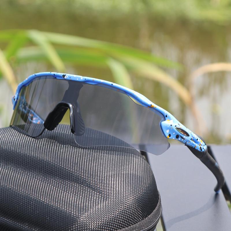 Cross-Border E-commerce TR90 Colorful Cycling Sunglasses for Outdoor Sports, Prescription-Compatible.