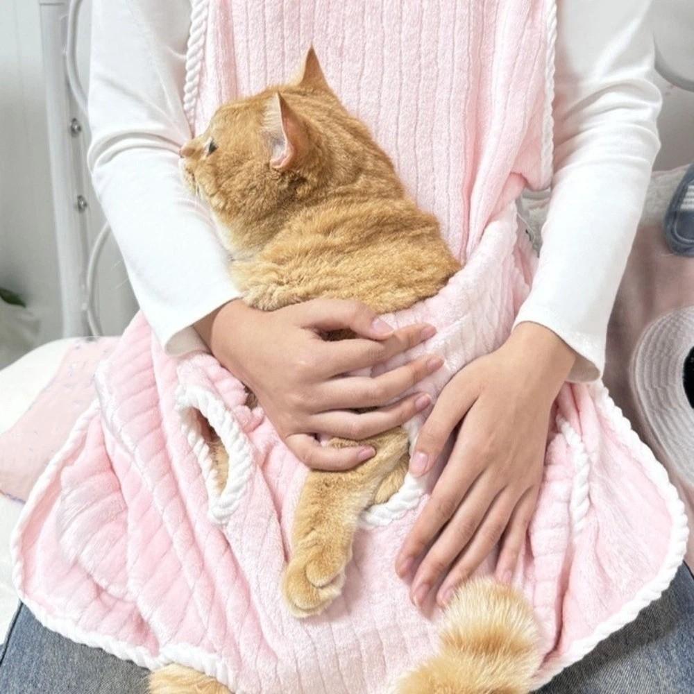 Hair-Resistant Cat Holding Apron Anti Scratch Pet Anti Shedding Cover Pet Sleeping Bag Home Use