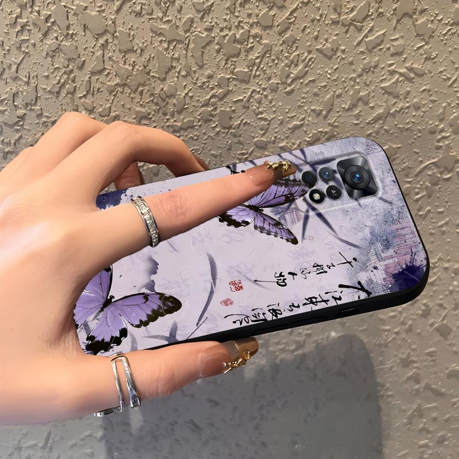 Case for Xiaomi Redmi Note 14 A1 12C 13C A3 13 Pro Plus K80 14C 10 9 8 7 12 11 A4 A5 Phone Cover A2 K40 A1 Retro Butterfly