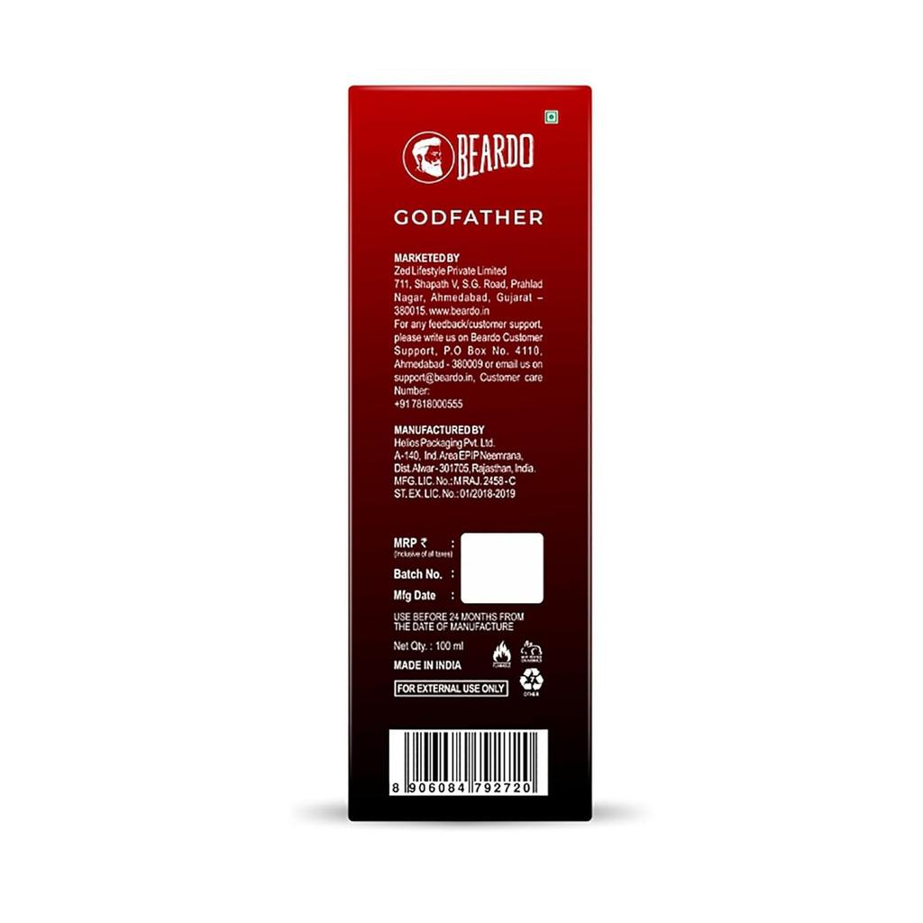 Godfather Perfume for Men, 100ml  Aromatic, Spicy Perfume for Men Long Lasting Perfume for Date Night Fragrance Body Spray for Men  Gift For Friends