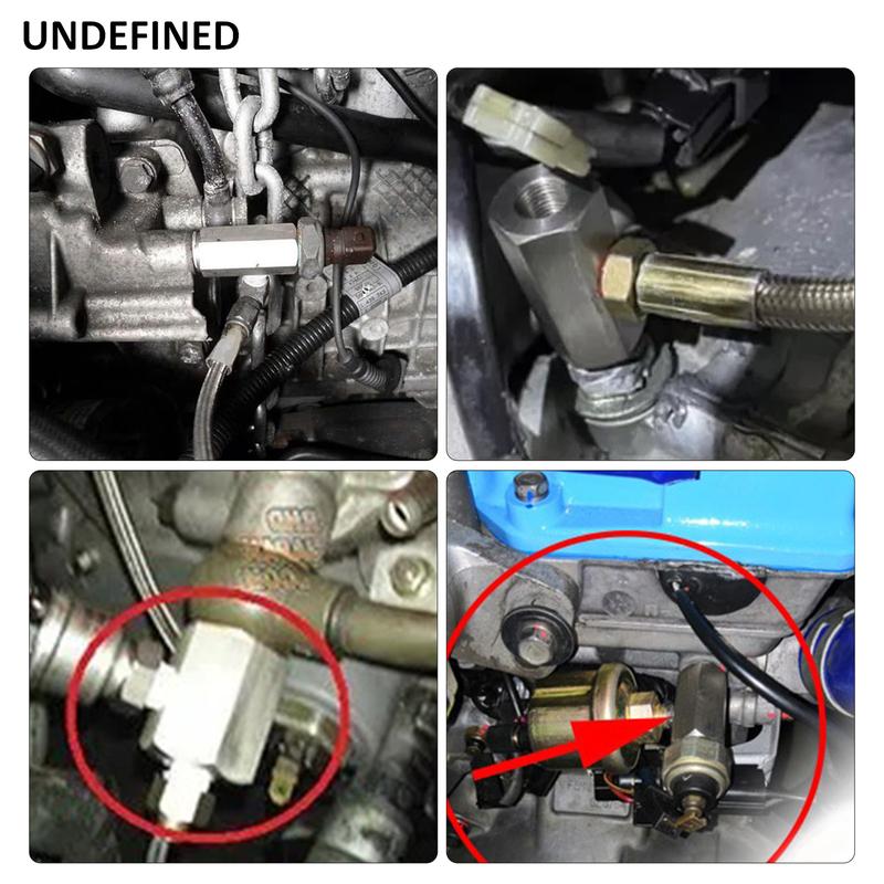 Stainless Steel 1/8'' NPT Oil Pressure Sensor Sendor Tee Adapter to 1/8 NPT Gauge T-Piece Car Accessories