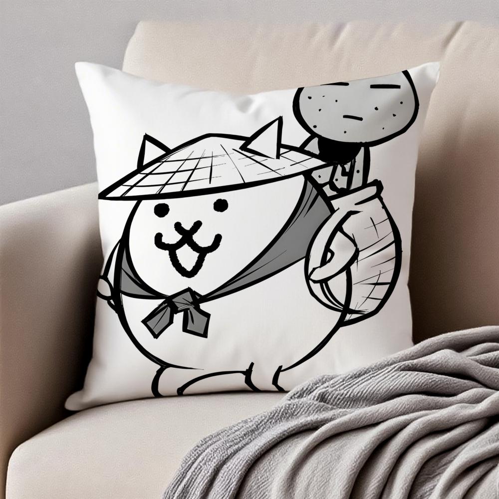 The C-Colors Within Pillow Art Anime Cushion Cover Pillowcase Anti-Dustmite Invisible Zipper Short Plush Sofa Cushion