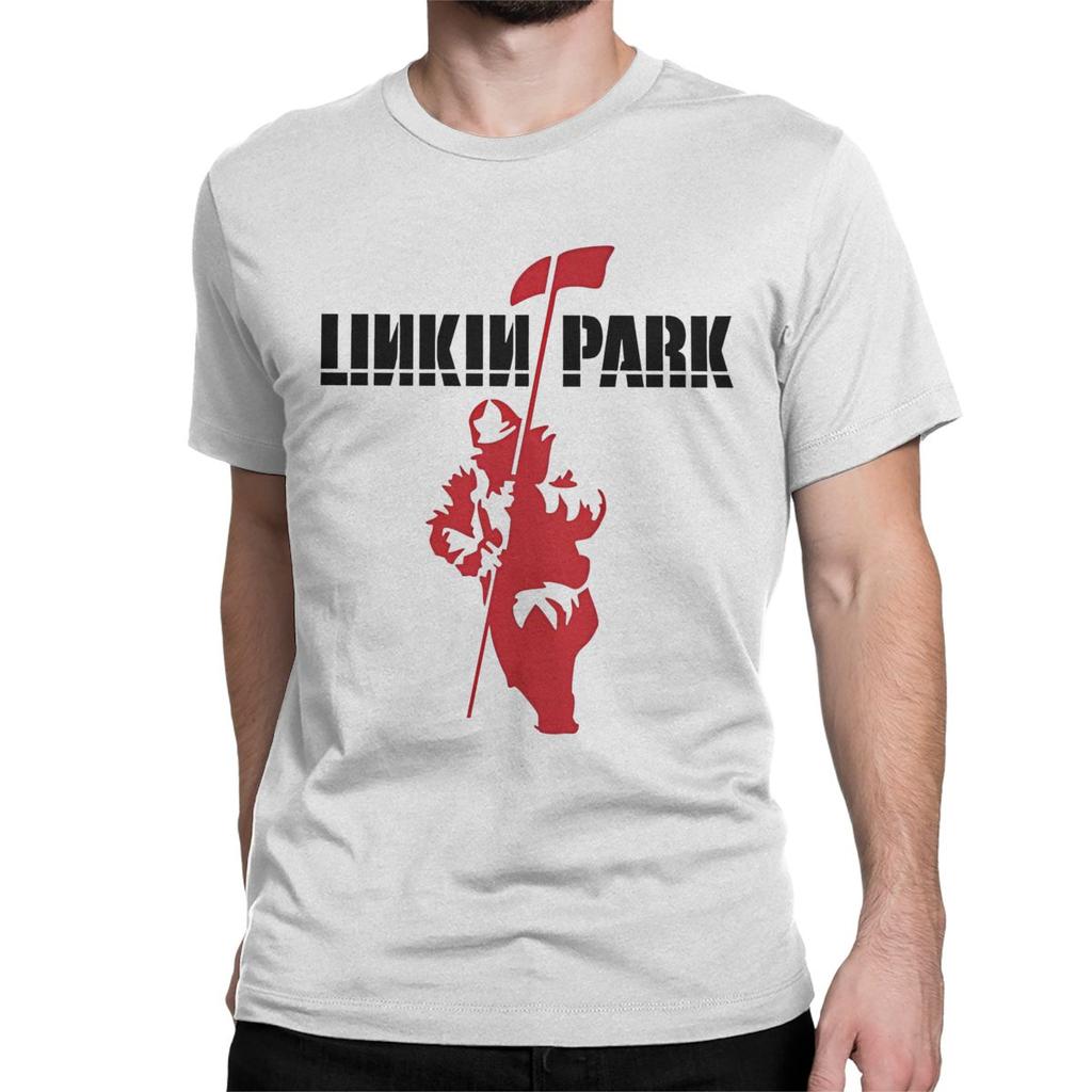 Men Women's T-Shirt Linkinparks Music Band Awesome Cotton Tees Short Sleeve Rock T Shirt Round Neck Tops Printed