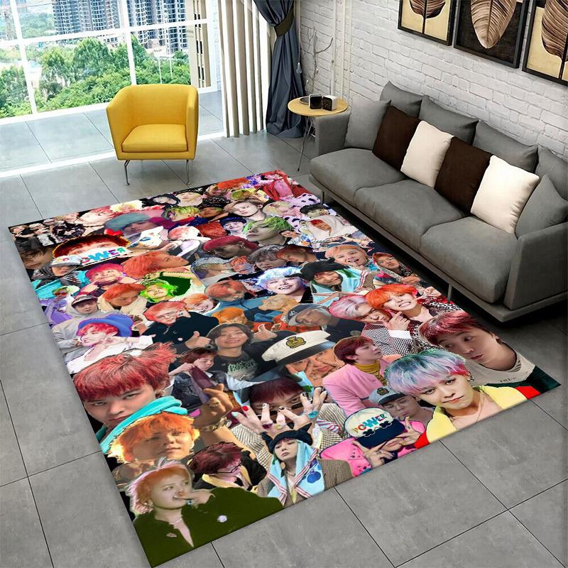 Kpop Bigbang G Dragon Music Star Carpet Rug for Playroom Bedroom Living Room Sofa Home Decor,kid Area Rug Non-slip Floor Mat