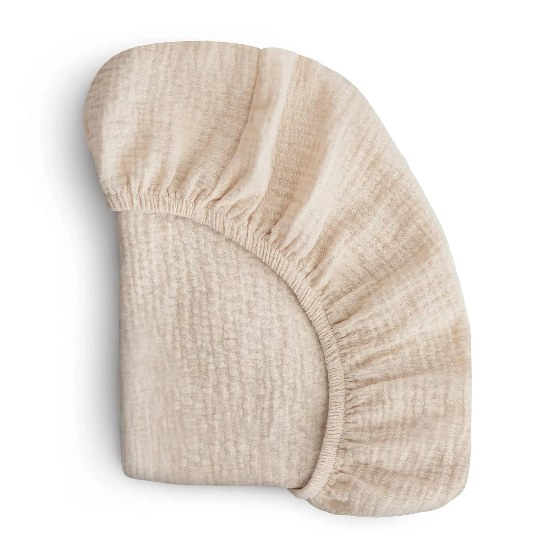 

Детская простыня на резинке, дышащая и хлопковая простыня для коляски, однотонный съемный чехол для младенцев, комфортный отдых