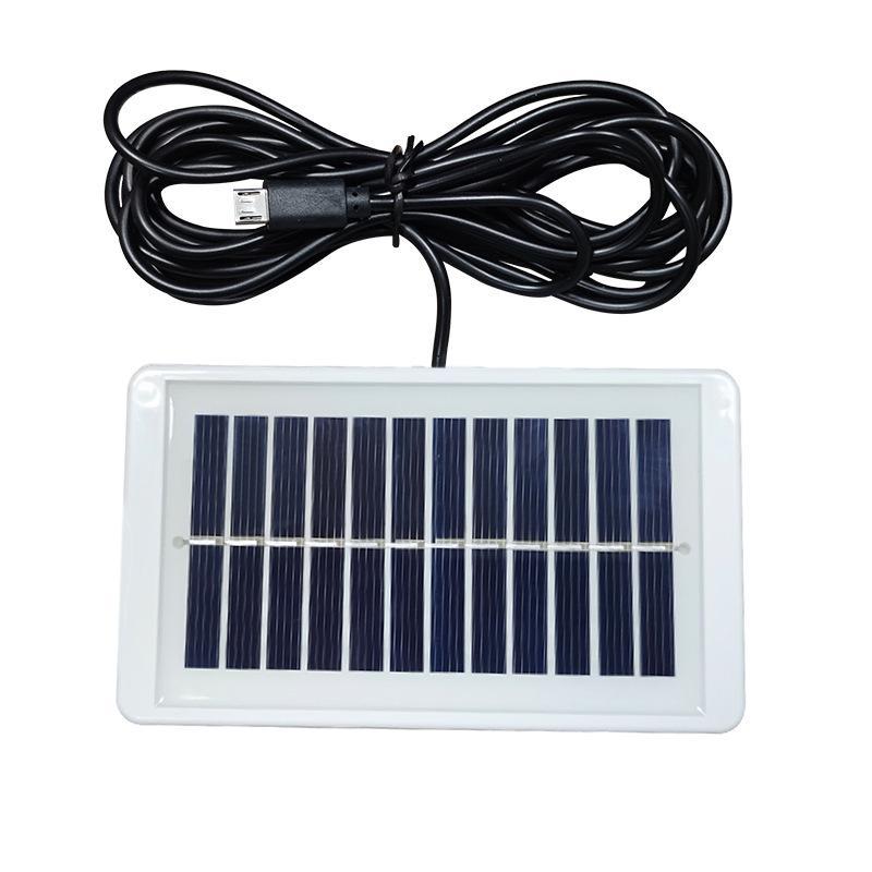 Portable Solar Panel Charger High Efficiency Output Long Usb Cable For Camping Hiking Emergency Use