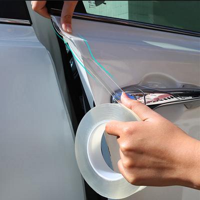 Película protectora transparente para Borde de puerta de coche, Protector contra arañazos para carrocería de coche, pegatina de protección antiarañazos Nano