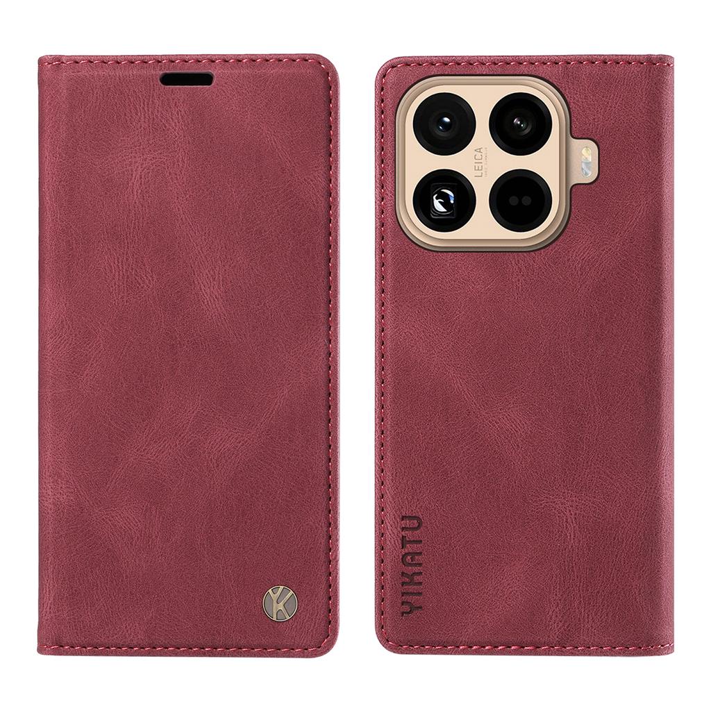 For Xiaomi 15T Pro Leather Cover YIKATU YK-004 Skin-Touch Wallet Phone Cases