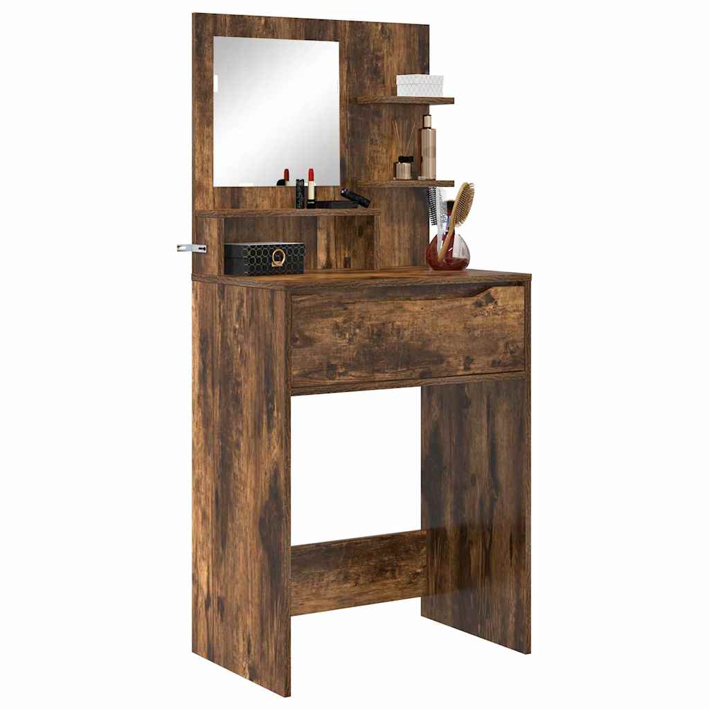 Bedroom Vanity Tables Smoked Oak 80 x 39.6 x 135 cm