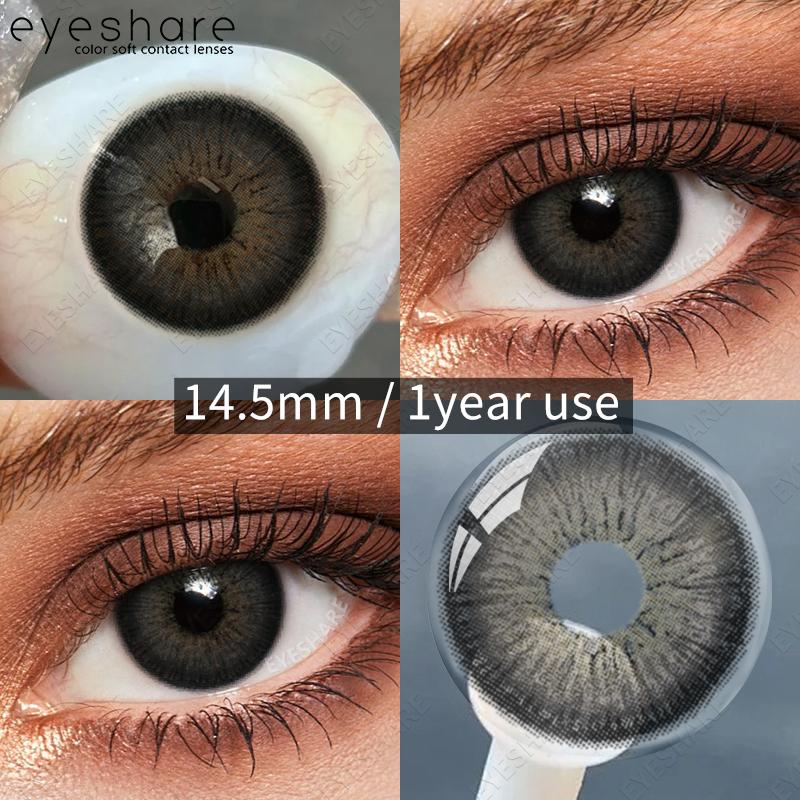 

EYESHARE New Colored Contact Lenses Gray Pupils Natural Color Lens Blue Eye Lenses Green Eye Contacts Yearly Brown Lenses 2pcs