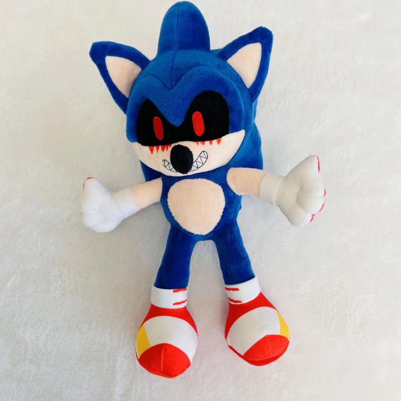 New Sonic Exe Game Spirit Hell Sonic Super Sonic Rat Plu Doll Toy Soft PP Cotton Filled Collectible Figures for Ages 6+