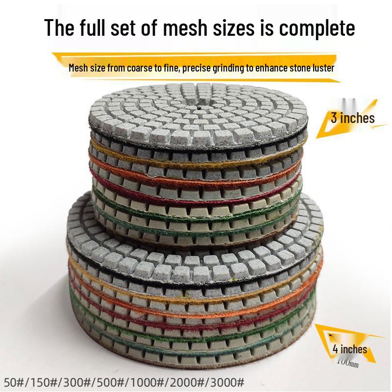 Diamond Head Polishing Pad for Drills: Marble, Quartz, and Stone Grinding