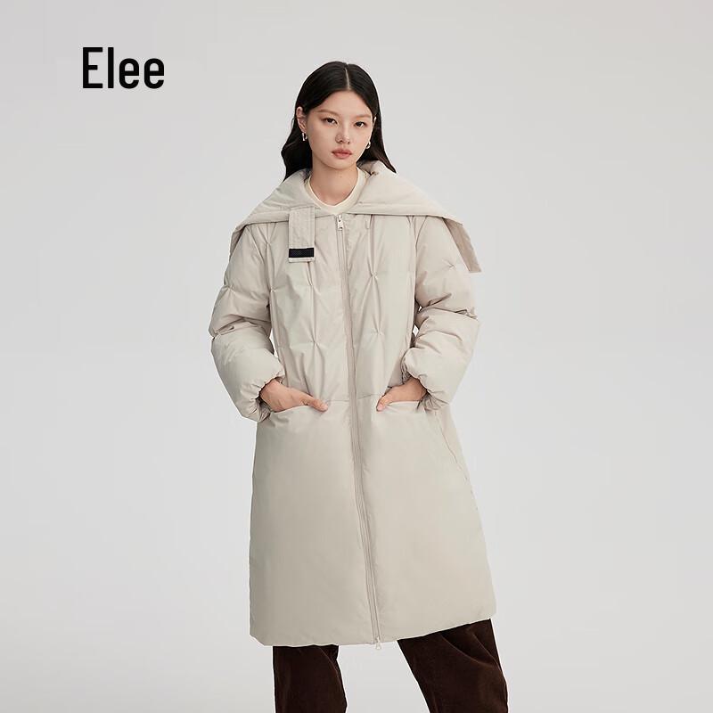 Arofly Women's Long Duck Down Jacket with Versatile Collar