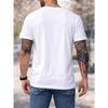 European Size Stylish And Cozy Men'S T-Shirt Featuring a Classic Black And Soccer Ball Design, with a Crew Neck, Short Sleeves