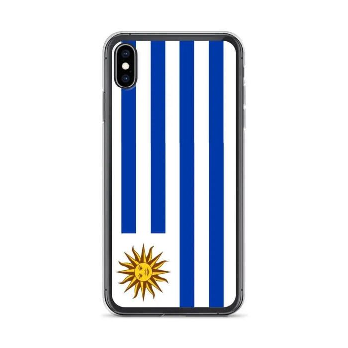 Coque iPhone - Uruguay - XS Max - Souple - Multicolore - Design Drapeau