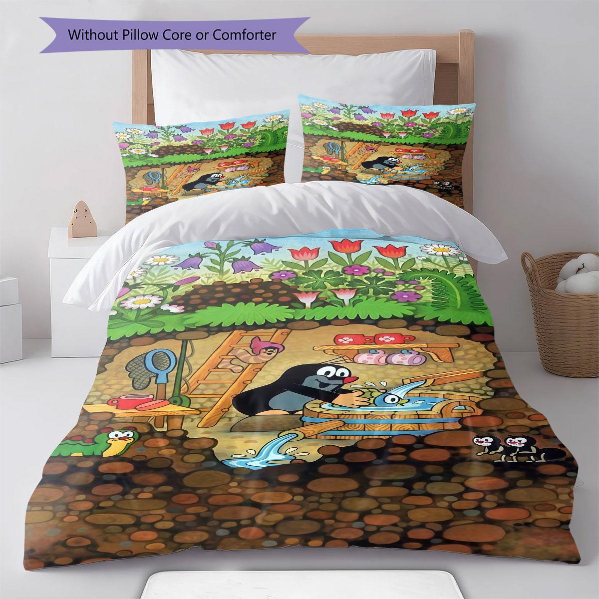 The Little Mole Bedding Quilt Set