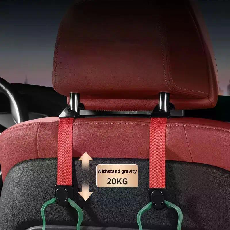 2Pcs Auto Fastener Hooks Car Storage Interior Accessories Car Headrest Hooks Hanger For Bags Seat Back Organizer Holder Clips