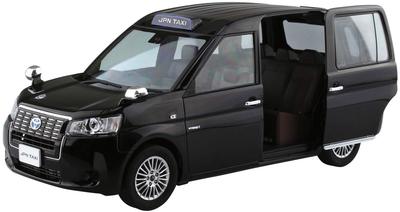 Aoshima Bunka Kyozai Scale The Model Car Series SP Toyota NTP10 JPN Taxi 2017 Black Plastic Model 1/24