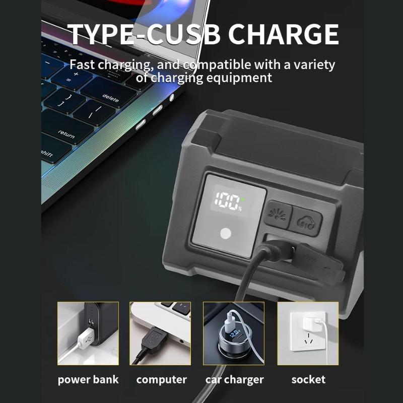 Super Bright Bicycle Front Light USB Charging with High-Low Beam Mode LED Headlamp for Night Riding Safety Accessories