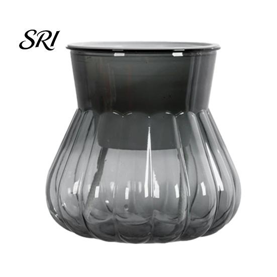 Lazy Gardener Flowerpot Self-watering with Self-absorbing Cotton Rope Creative Plastic Plant Pot Indoor Vertical Grain Glass Planter Inner Cup
