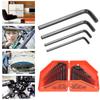 30 Pcs Hex Wrench Set 45 Steel High Strength Inch Metric Long Short Arm Hex Key Combo Tools