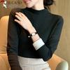 Women's Wool Silk Blend Semi-High Neck Base Layer T-Shirt