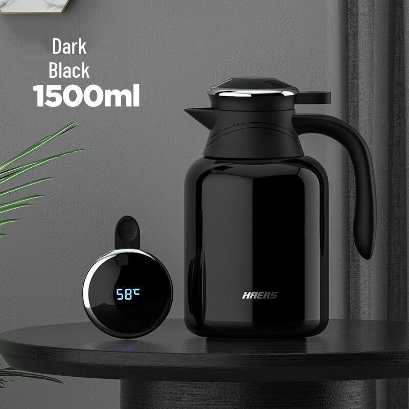 HAERS Smart Temperature Display 1.5L Insulated Kettle