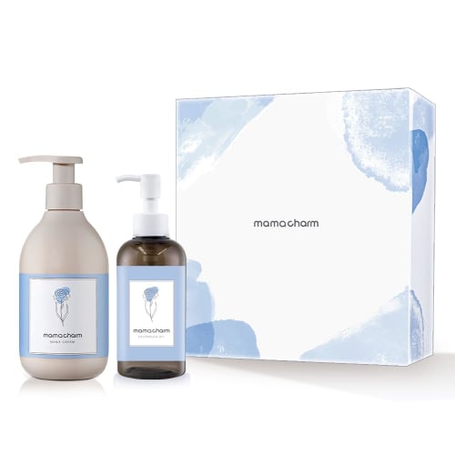 

mamacharm Maternity Skincare Set, Moisturizing Cream with a Light Citrus Aroma and Calendula Oil, for Dry Skin, Additive-Free, Pregnant Women, Mama Ch