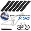 2-10PCS Silicone Bicycle Chainstay Protector Pad Bicycle Frame Chain Guard Bicycle Chain Pad for Mountain Bike MTB Road Bike