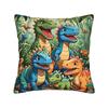 Colorful Smiling Cartoon Dinosaur Pillow Case Kawaii Pillow Cover Design Pillowcases For Couch Sofa Bedroom