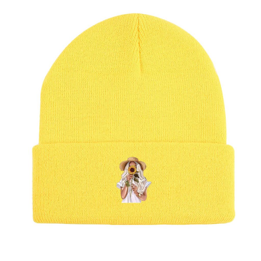 Freizeitkleidung Warme Wintermützen Stricken Damenmützen Winddicht Einfarbig Leicht Dehnbar Skullies Beanies Kopfbedeckung