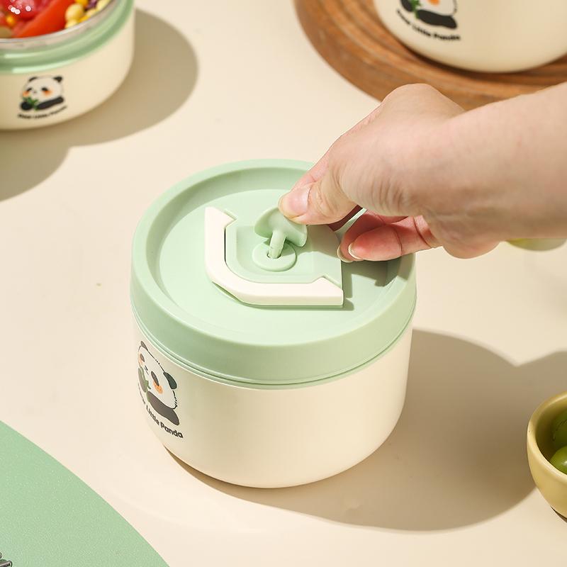 Kid School Portable Hot Food Thermos Vacuum Soup Container Storage Jar Leak Proof Microwavable Carton Lunch Box Insulated Bag