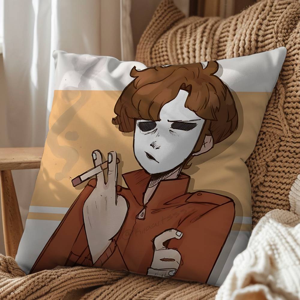 Operator MH Marble Hornets Pillow Case Pillow Case Living Room Sofa Cushion Cover Suitable For Home Bedroom Room Decoration