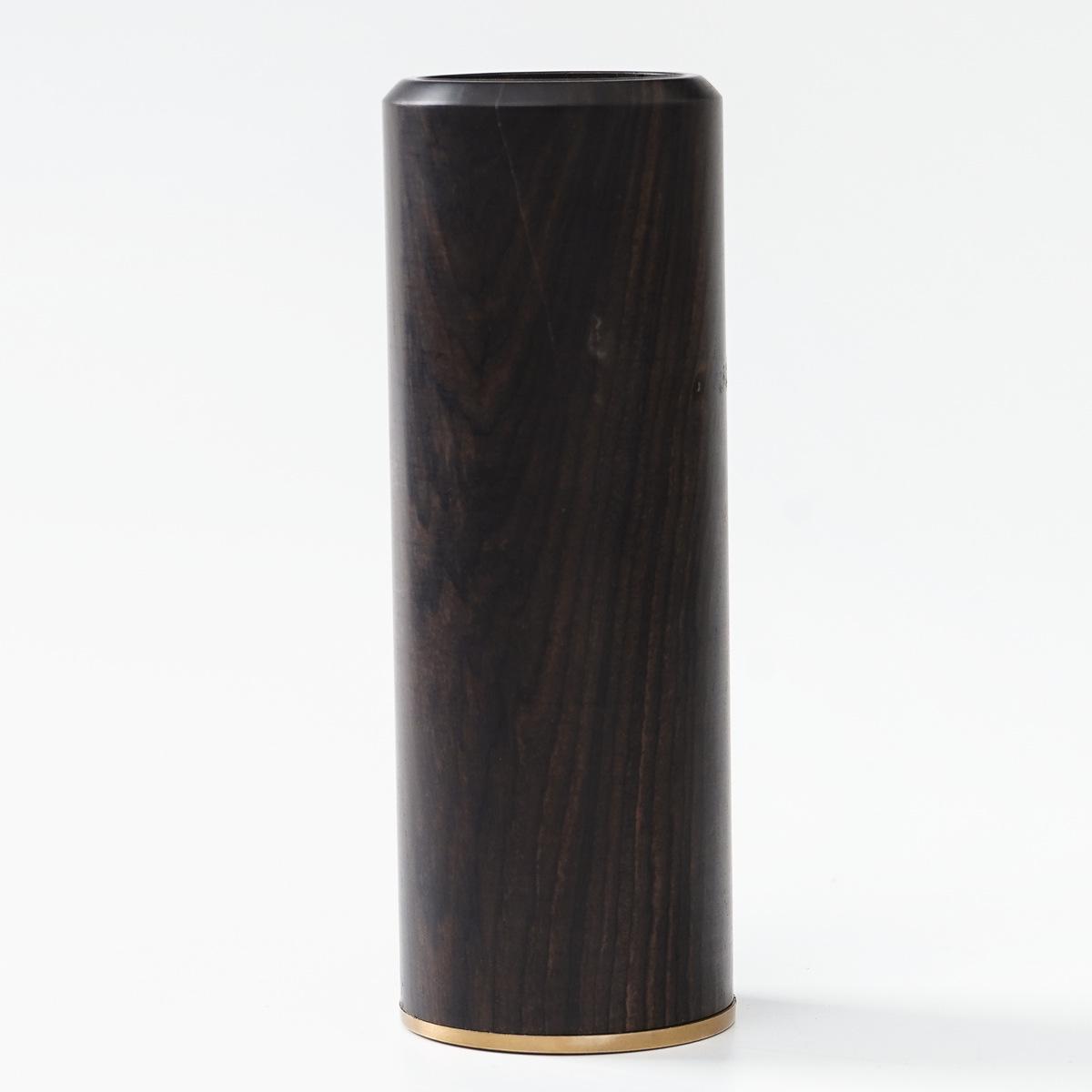 Chinese Rosewood & Purple Sandalwood Retro Pen Holder for Study or Office Decor