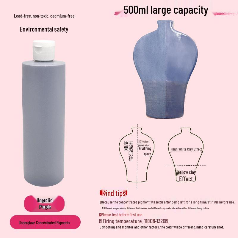 Konzentrierte wasserbasierte Keramik-Unterglasurpigmente für DIY- & Studentenprojekte