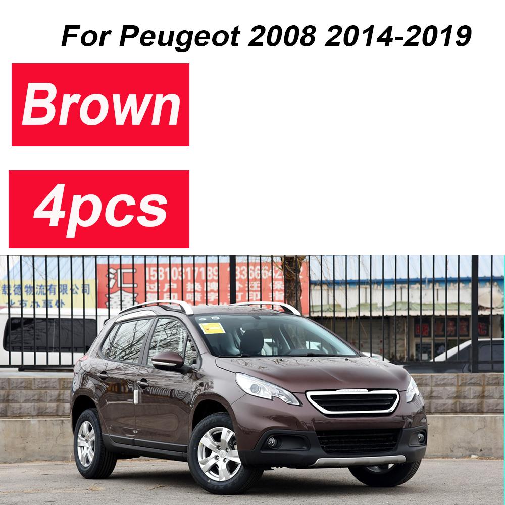 4PCS For Peugeot 2008 2014 Accessories 2014- Mudflaps Front Mudguards Rear Muds Guards Wheels Flaps Fenders Car Accessories