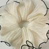 Lacy Hair Tie Elastic Scrunchies Ruched French Hair Rings for Elegant Updos Suitable for Long Hair