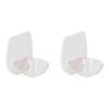 2Pcs Shower Wine Holder Transparent Plastic Simple Compact Easy Mounting Wine Glass Holder for