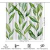 Grünes Blatt Duschvorhang Wasserdichtes Gewebe Badezimmerdekoration Dekorativer Teppich Heimwerkerprodukte In Badezimmervorhängen Von H