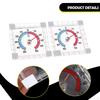 2Pcs Window Door Thermometer 2.99inch Accurate Compact Portable Mini Analog Gauge for