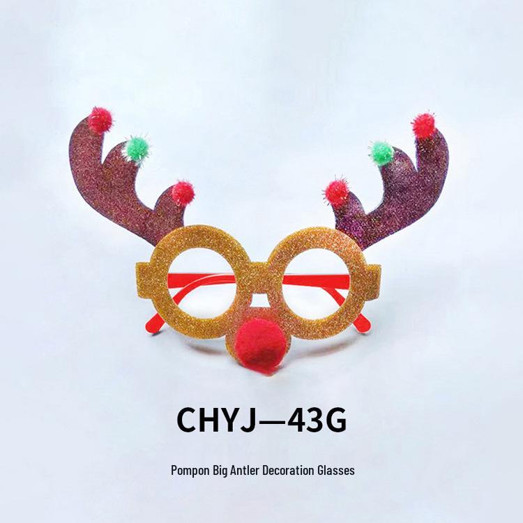 Kreative Weihnachtsbrillen - Weihnachtsmann, Schneemann, Geweih für Erwachsene & Kinder