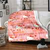 Hello Kitty Pumpkin Spice Autumn Theme With Leaves And Cups Of Hot Drinks Multipurpose Customizable Blanket Customize Text Ultrasoft For Sofa Couch