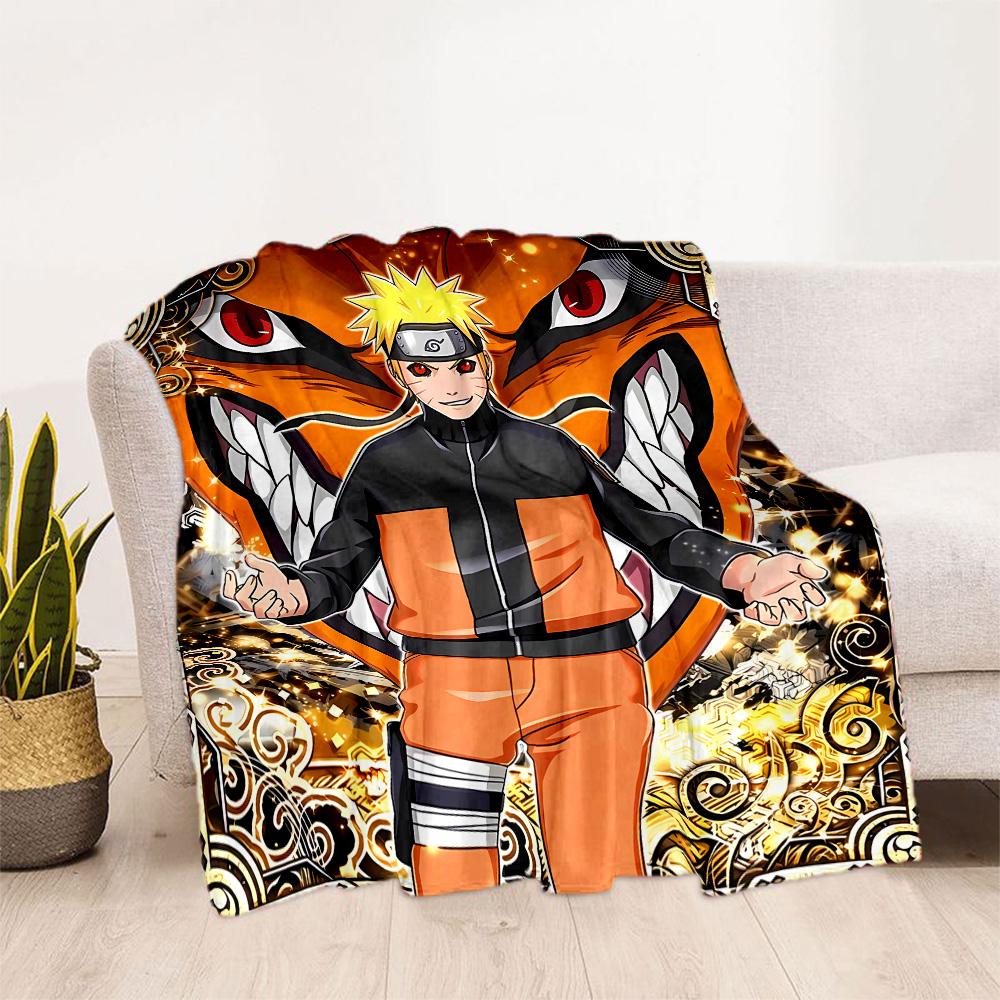 Naruto And Nine-tailed Fox Suitable Blanket for Offices, Travel, Living Rooms Also a Good Gift for Friends and Family Suitable for All Seasons.