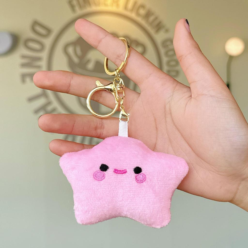 Urocza pluszowa zawieszka w kształcie gwiazdki: Dziewczęcy Plecak Brelok Akcesorium