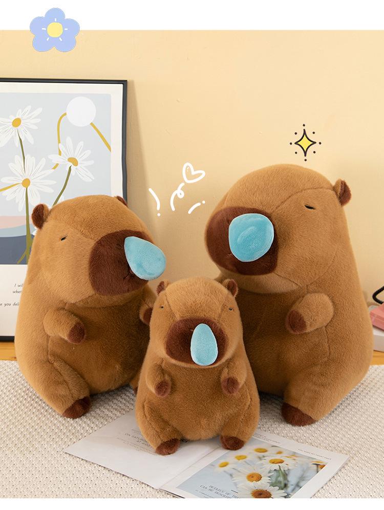 New Capybara Snot Retractable Plush Doll Toy - Cute and Ugly Birthday Gift