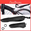 Thickened Black Mountain Bike Fenders Durable Rubber Material